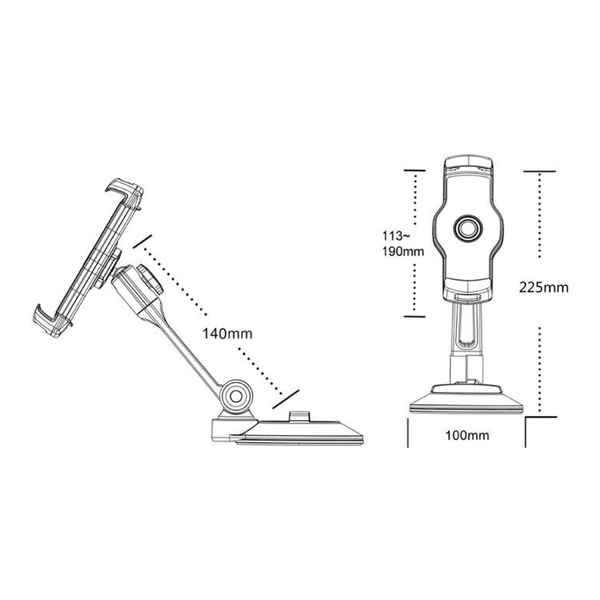 Uchwyt na tablet samochodowy Ledetech LD-204A 0002 zdjęcie