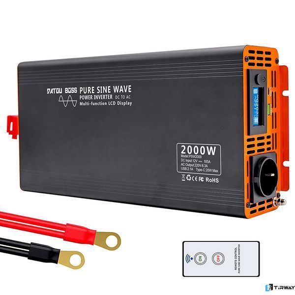 Przetwornica DATOUBOSS 2000W/4000W 24V/230V czysty sinus / samochodowy falownik 0066 zdjęcie