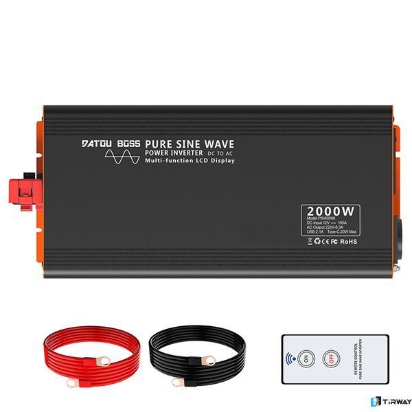 Przetwornica DATOUBOSS 2000W/4000W 24V/230V czysty sinus / samochodowy falownik 0066 zdjęcie