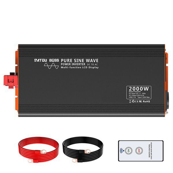 Преобразователь DATOUBOSS 2000W/4000W 24V/230V чистрый синус / автомобильный инвертор 0066 фото