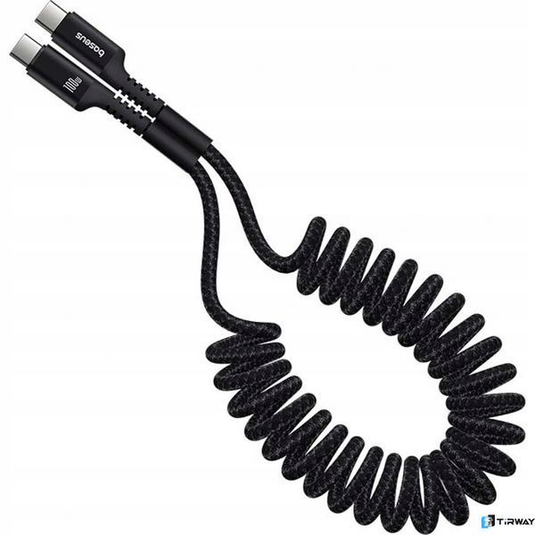 Kabel Baseus Fish-Eye USBC - USB-C spiralny 100W 1 m  0061 zdjęcie