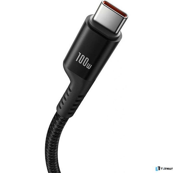 Kabel Baseus Fish-Eye USBC - USB-C spiralny 100W 1 m  0061 zdjęcie