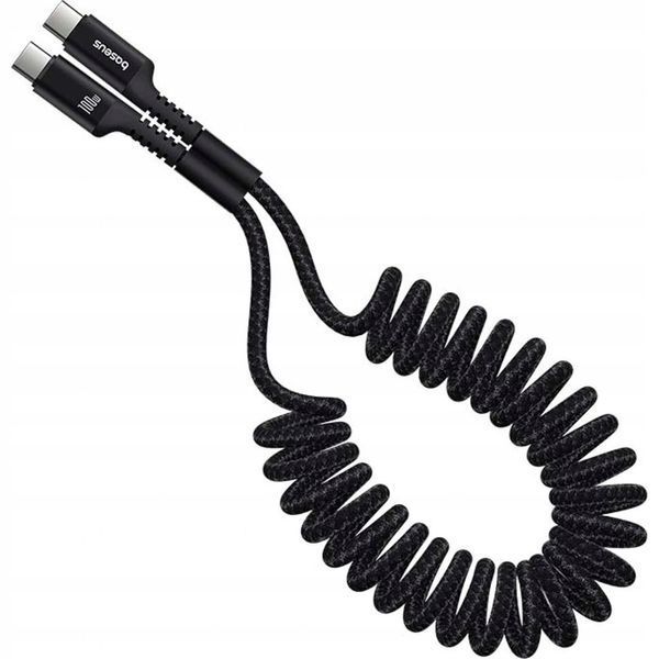 Kabel Baseus Fish-Eye USBC - USB-C spiralny 100W 1 m  0061 zdjęcie