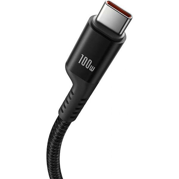 Kabel Baseus Fish-Eye USBC - USB-C spiralny 100W 1 m  0061 zdjęcie