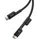 Kabel Baseus Fish-Eye USBC - USB-C spiralny 100W 1 m  0061 zdjęcie 3