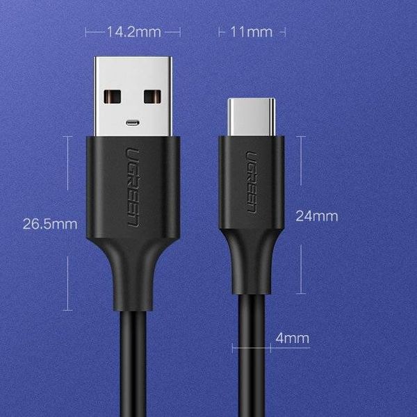 Кабель Ugreen US287 USB-A / USB-C 2A 2м 0062 фото