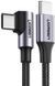 Кабель Ugreen USB-C / USB-C (согнутый) PD QC 60W 3A 1 м (US255)  0041 фото 2