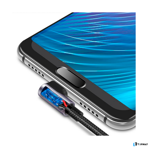 Kabel Ugreen USB-C / USB-C (kątowy) PD QC 60W 3A 1 m (US255)  0041 zdjęcie