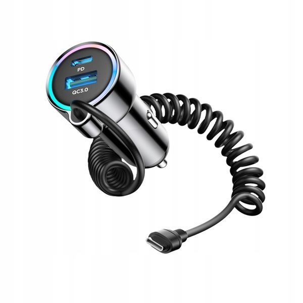 Ładowarka samochodowa Joyroom JR-CL07 72W z kablem USB-C 1.6m 0074 zdjęcie