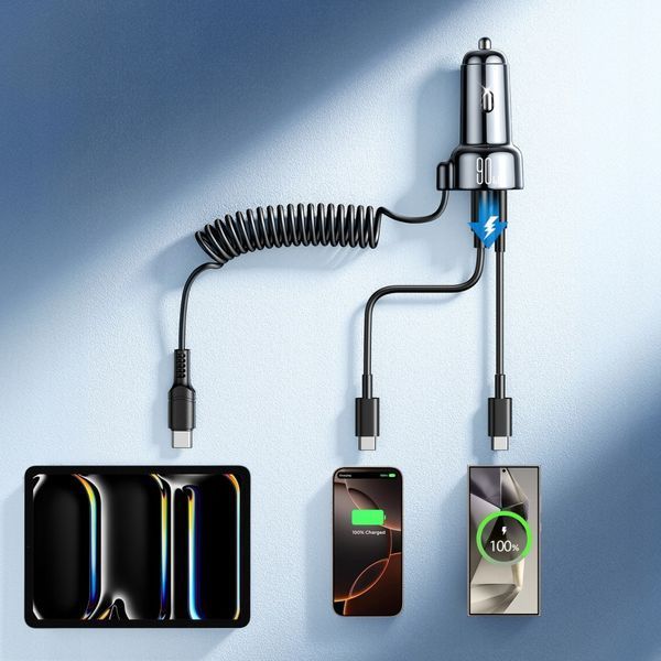 Ładowarka samochodowa Joyroom JR-CL07 72W z kablem USB-C 1.6m 0074 zdjęcie
