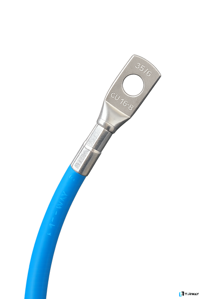 Przewody zasilające do przetwornicy 16 mm&sup2; z przedłużonymi końc&oacute;wkami 2m 0081 zdjęcie