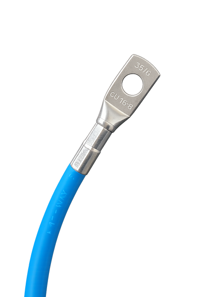 Przewody zasilające do przetwornicy 16 mm&sup2; z przedłużonymi końc&oacute;wkami 2m 0081 zdjęcie