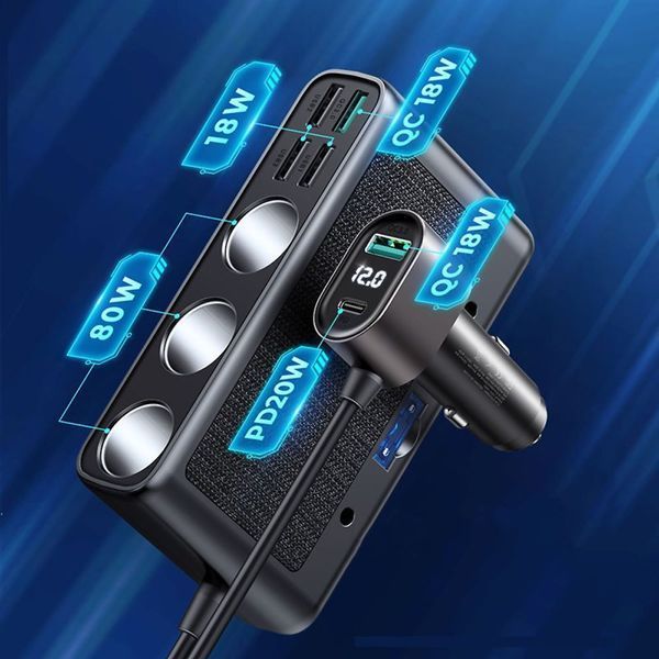 Разветвитель прикуривателя JOYROOM JR-CL06 154W для TIR 12/24V 0022 фото