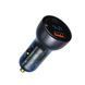 Автомобильное зарядное устройство Baseus Particular 65W USB-A + USB-C + экран LCD 0027 фото 1