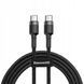 Kabel Baseus CATKLF-HG1 USB-C / USB-C PD QC 60W 3A 480Mb/s 2m 0040 фото 1
